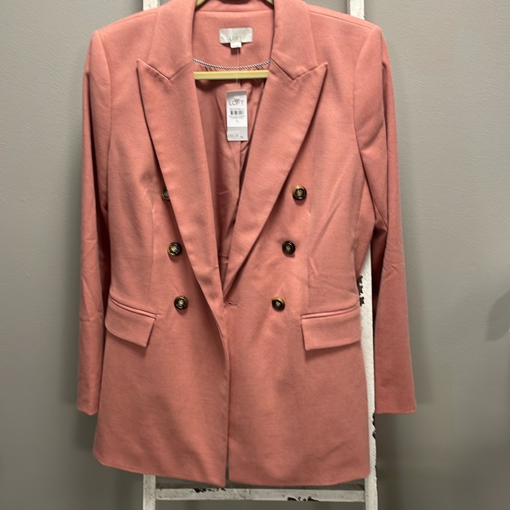 Loft size 8 blazer fall - pinkish peach